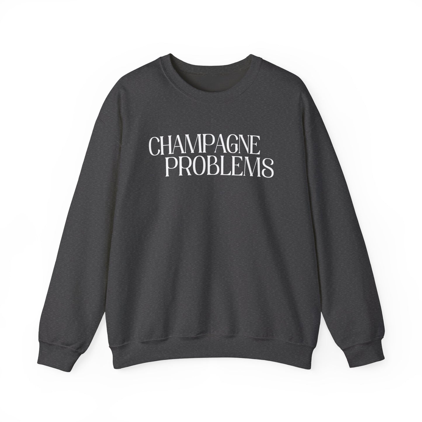 Champagne Problems (lyrics on back) Crewneck Sweatshirt