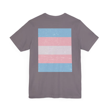 You Ain't Gotta Pray For Me (trans flag on back) Tshirt