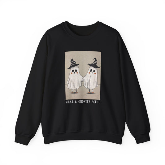 Ghostly Scene Crewneck Sweatshirt