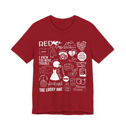 Red Collage Tshirt