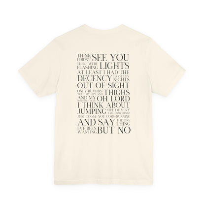 Is It Over Now? Lyrics Tshirt