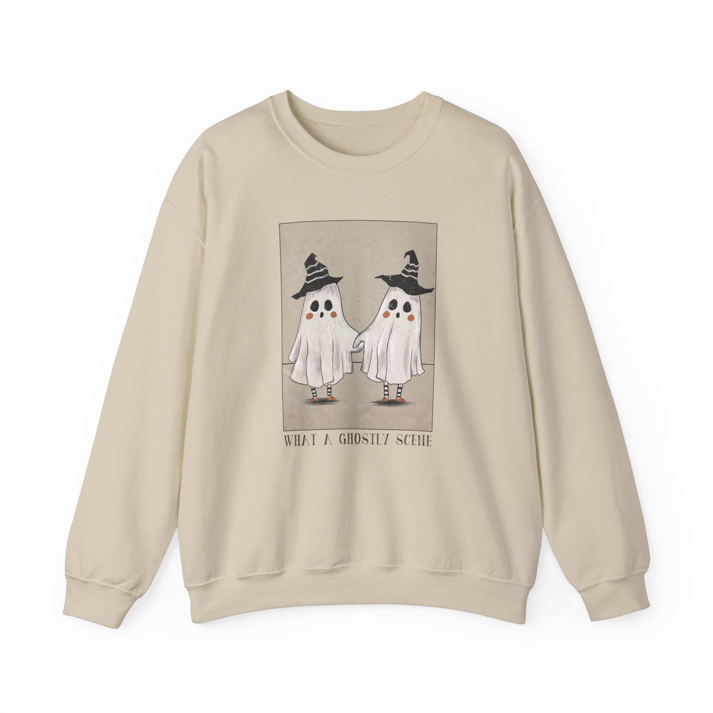 Ghostly Scene Crewneck Sweatshirt