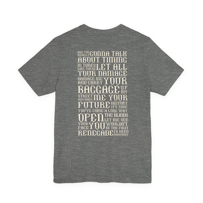 Renegade (lyrics on back) tshirt