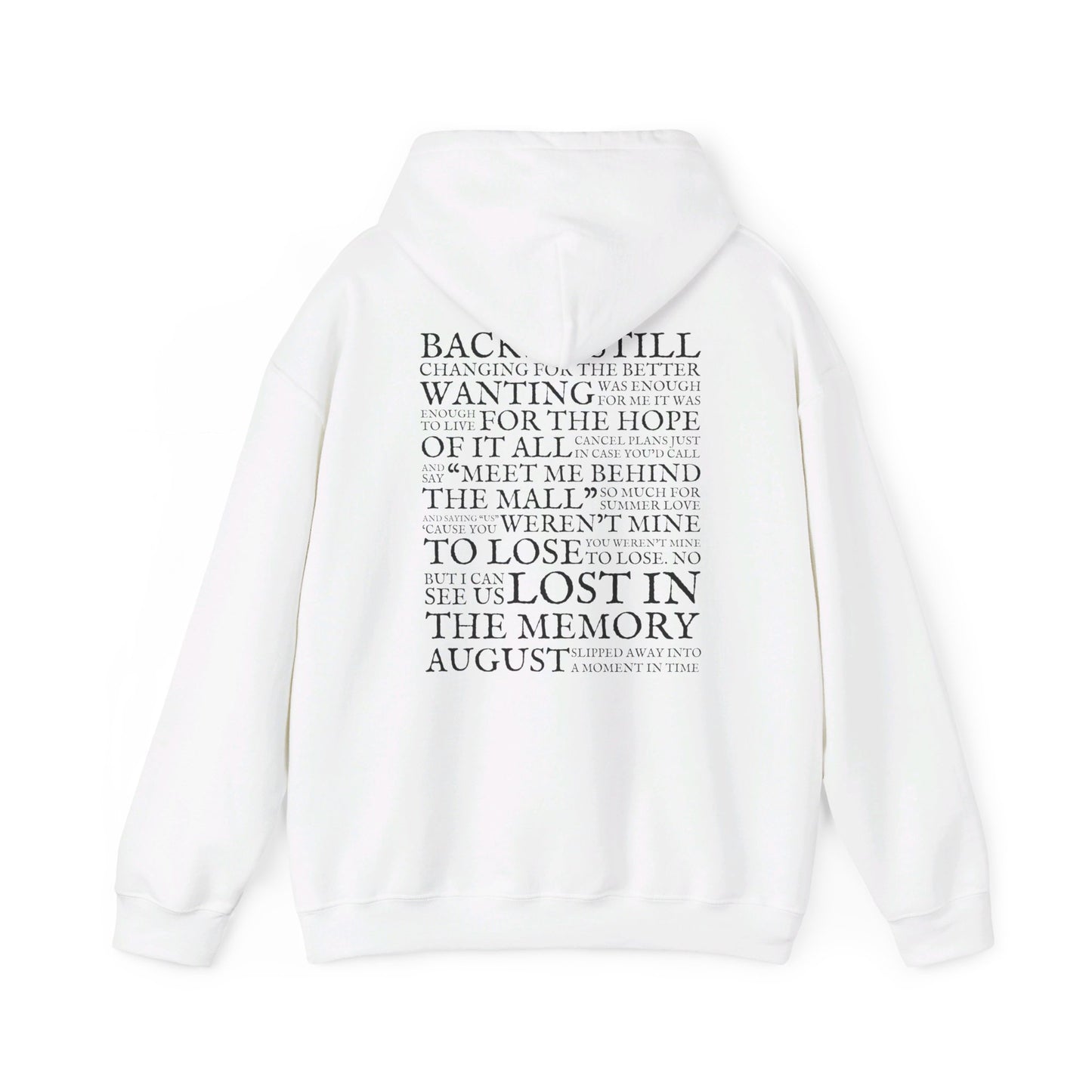 August Lyrics Hoodie