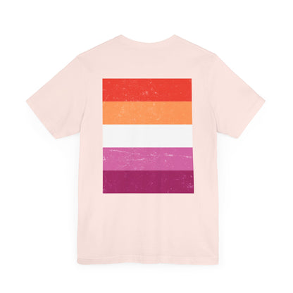 You Ain't Gotta Pray For Me (lesbian flag on back) Tshirt