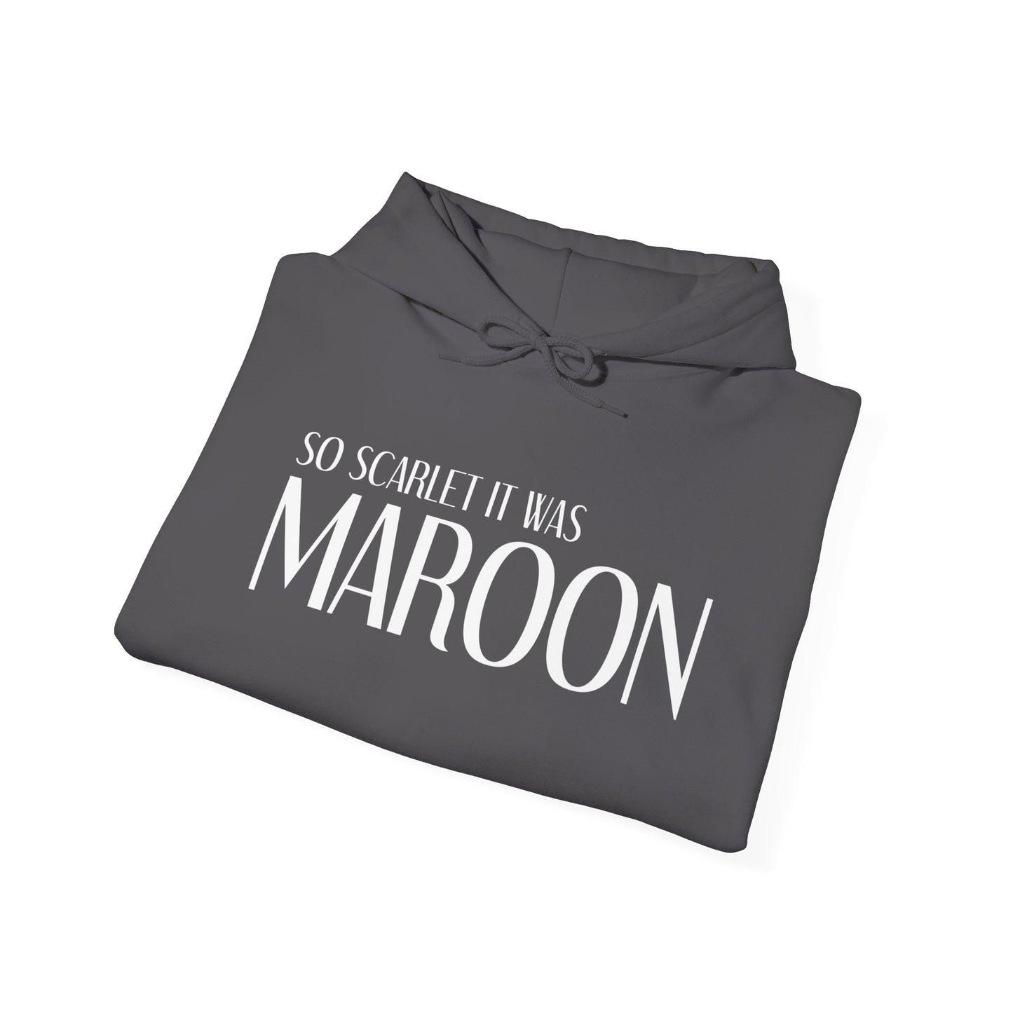 Maroon (lyrics on back) Hoodie