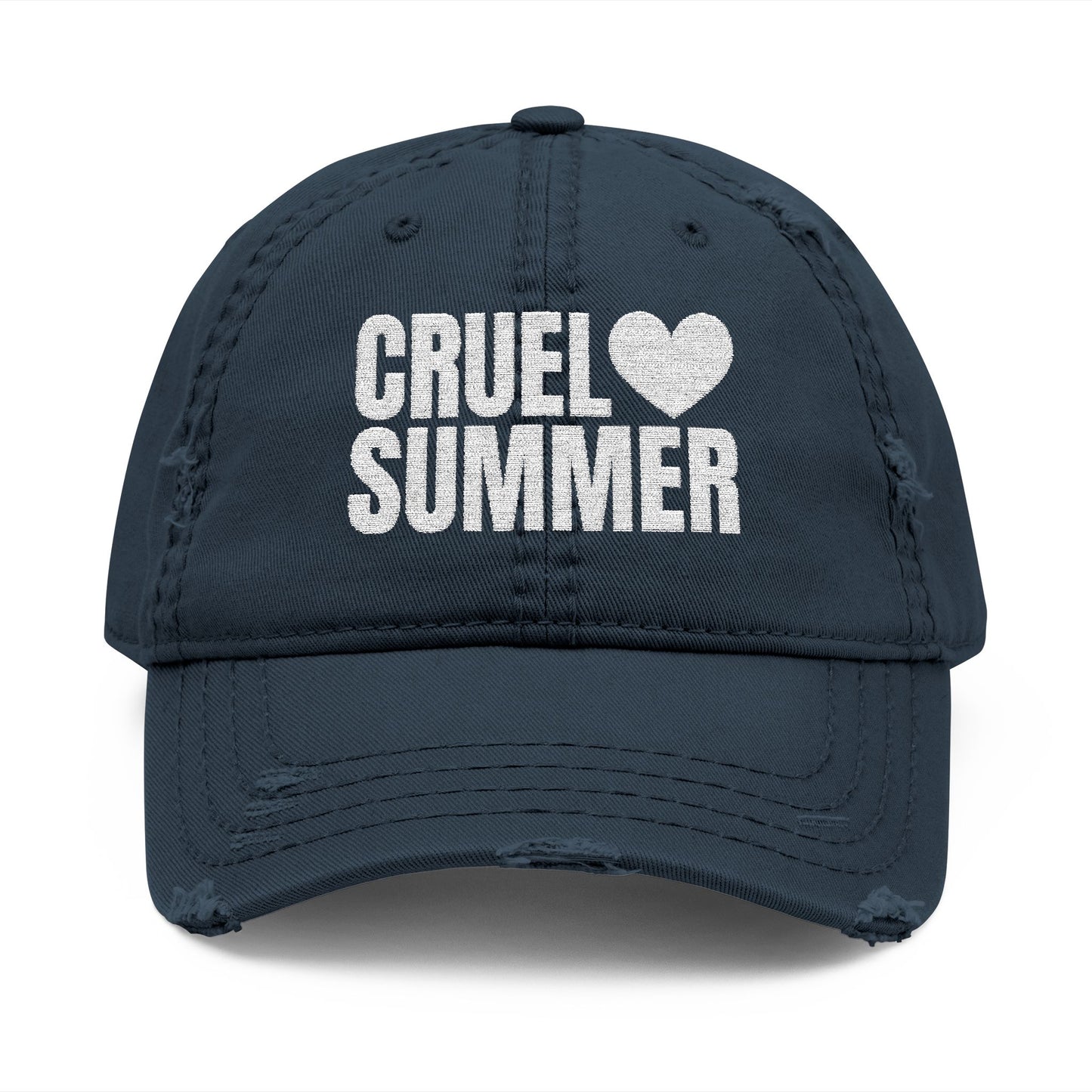 Cruel Summer Distressed Embroidered Dad Hat
