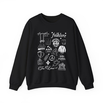 Folklore Collage Crewneck Sweatshirt