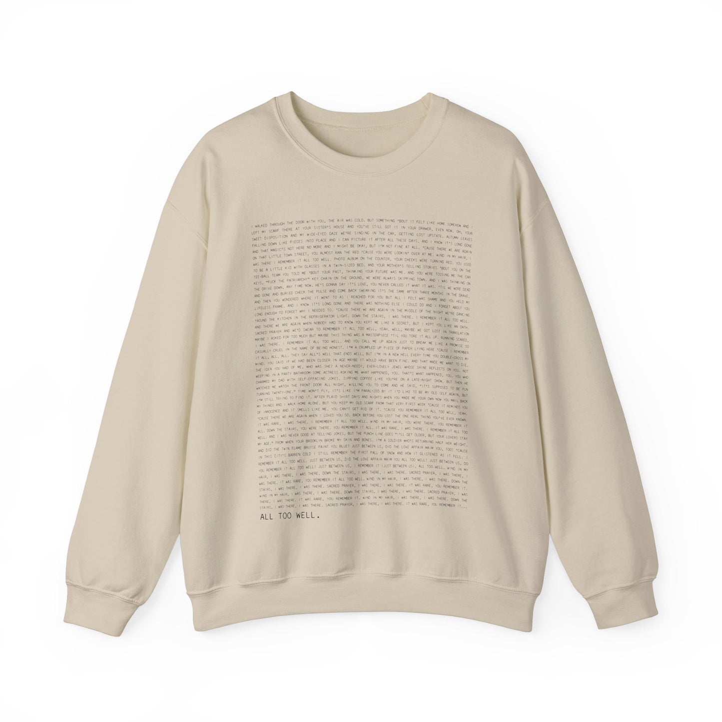 All Too Well 10 Minute Version Crewneck Sweatshirt