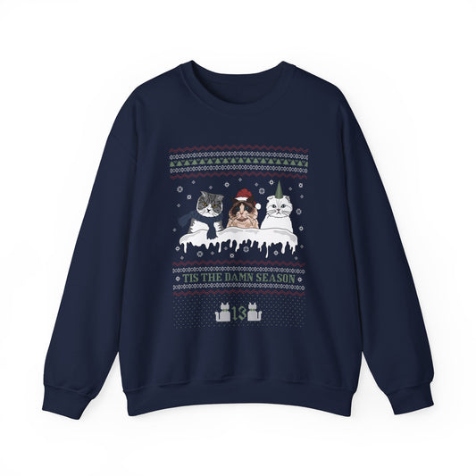 Cat Christmas Crewneck Sweatshirt