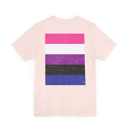 You Ain't Gotta Pray For Me (genderfluid flag on back) Tshirt