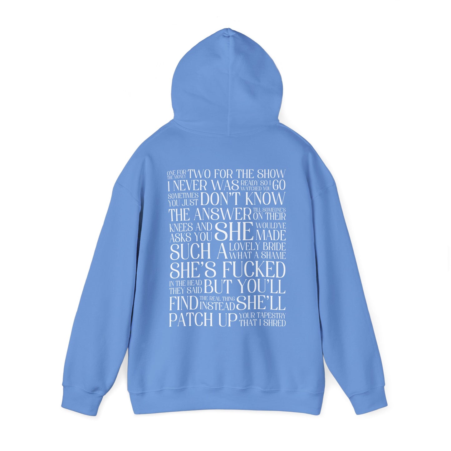 Champagne Problems (lyrics on back) Hoodie