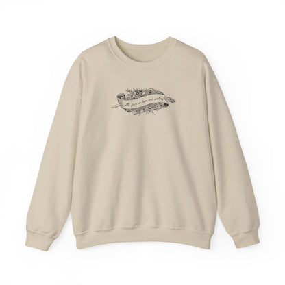 All's Fair in Love and Poetry Crewneck Sweatshirt