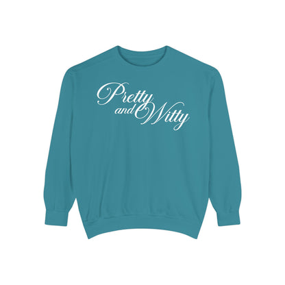 Pretty and Witty Comfort Colors Crewneck Sweater