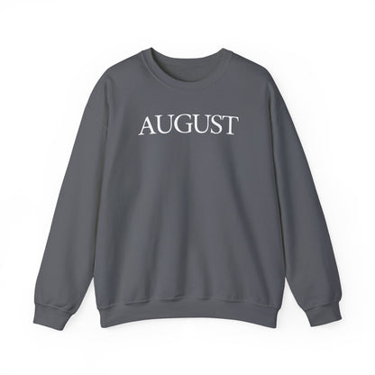 August (lyrics on back) Crewneck Sweatshirt