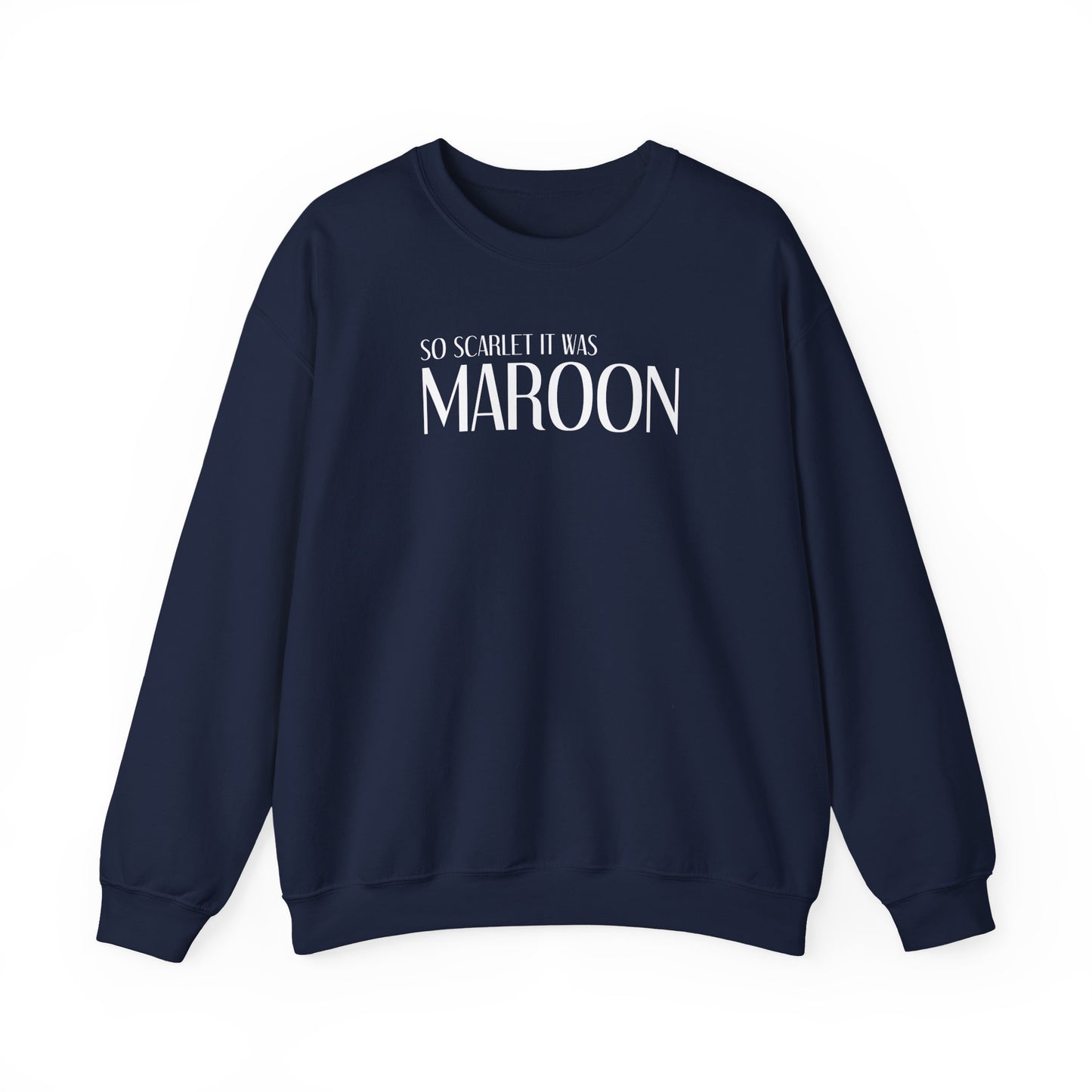 Maroon (lyrics on back, clean version) Crewneck Sweatshirt