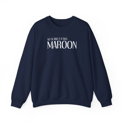 Maroon (lyrics on back, clean version) Crewneck Sweatshirt