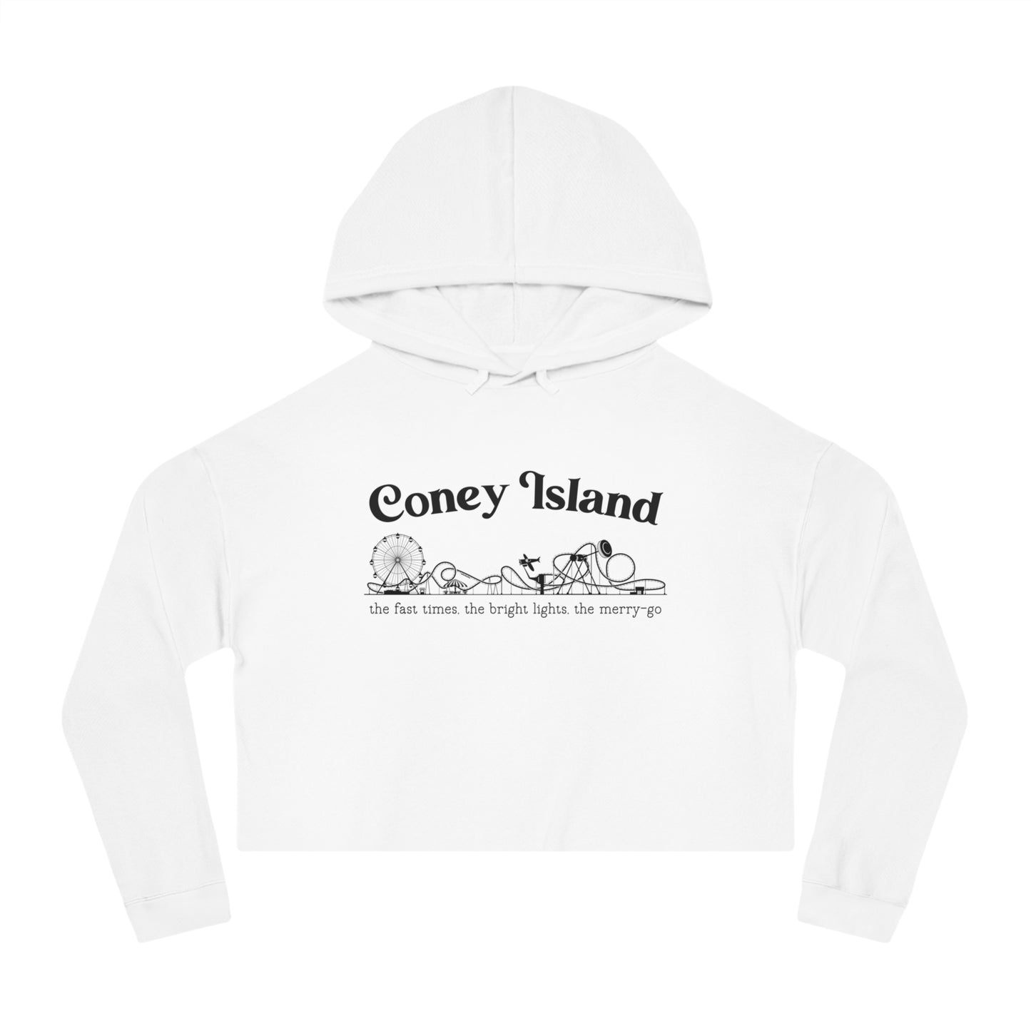 Coney Island Cropped Hoodie