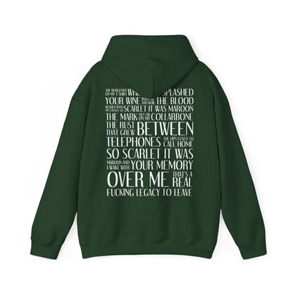 Maroon (lyrics on back) Hoodie