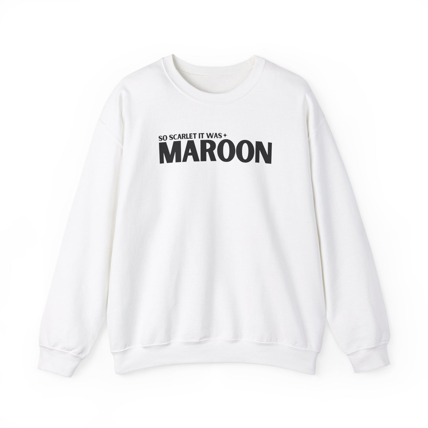 Maroon Lyrics Crewneck Sweatshirt