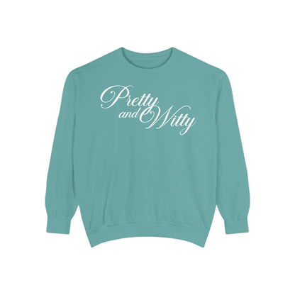 Pretty and Witty Comfort Colors Crewneck Sweater