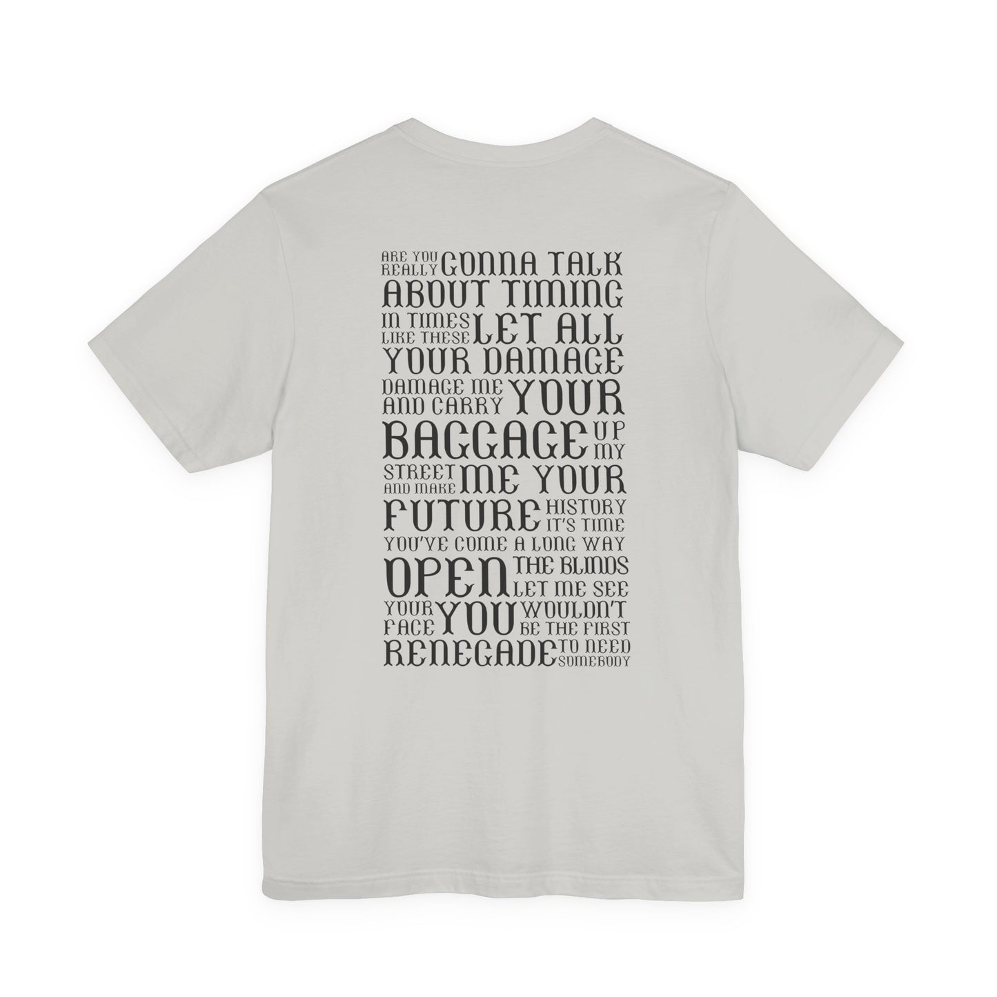 Renegade (lyrics on back) tshirt