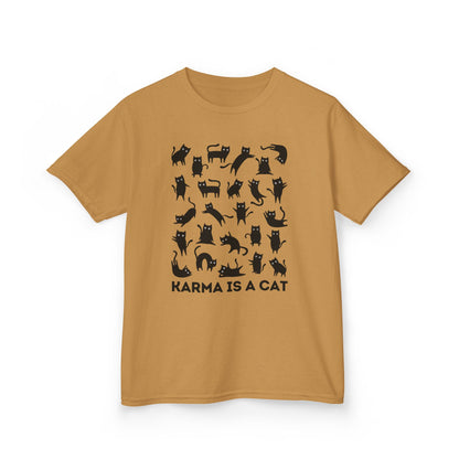 Karma is a Cat Kids Heavy Cotton™ Tee