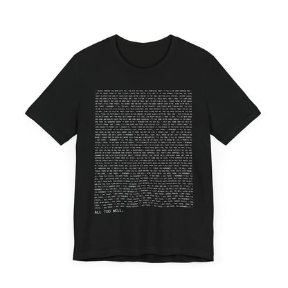 All Too Well 10 Minute Version Tshirt