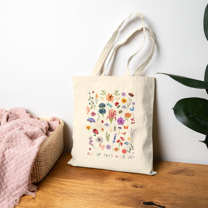 Wild Joy Cotton Canvas Tote Bag