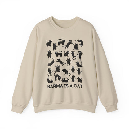 Karma is a Cat Crewneck Sweatshirt