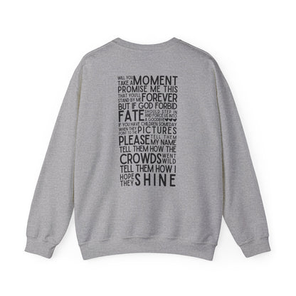 Long Live (Lyrics on Back) Crewneck Sweatshirt