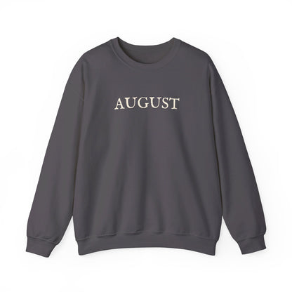 August Lyrics Crewneck Sweatshirt