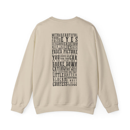 The Other Side Of The Door Lyrics Crewneck Sweatshirt