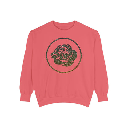 Rose Blush Studio Sparkle Logo Comfort Colors Crewneck Sweater