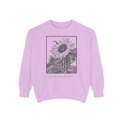 Stay Beautiful Crewneck Sweater Comfort Colors
