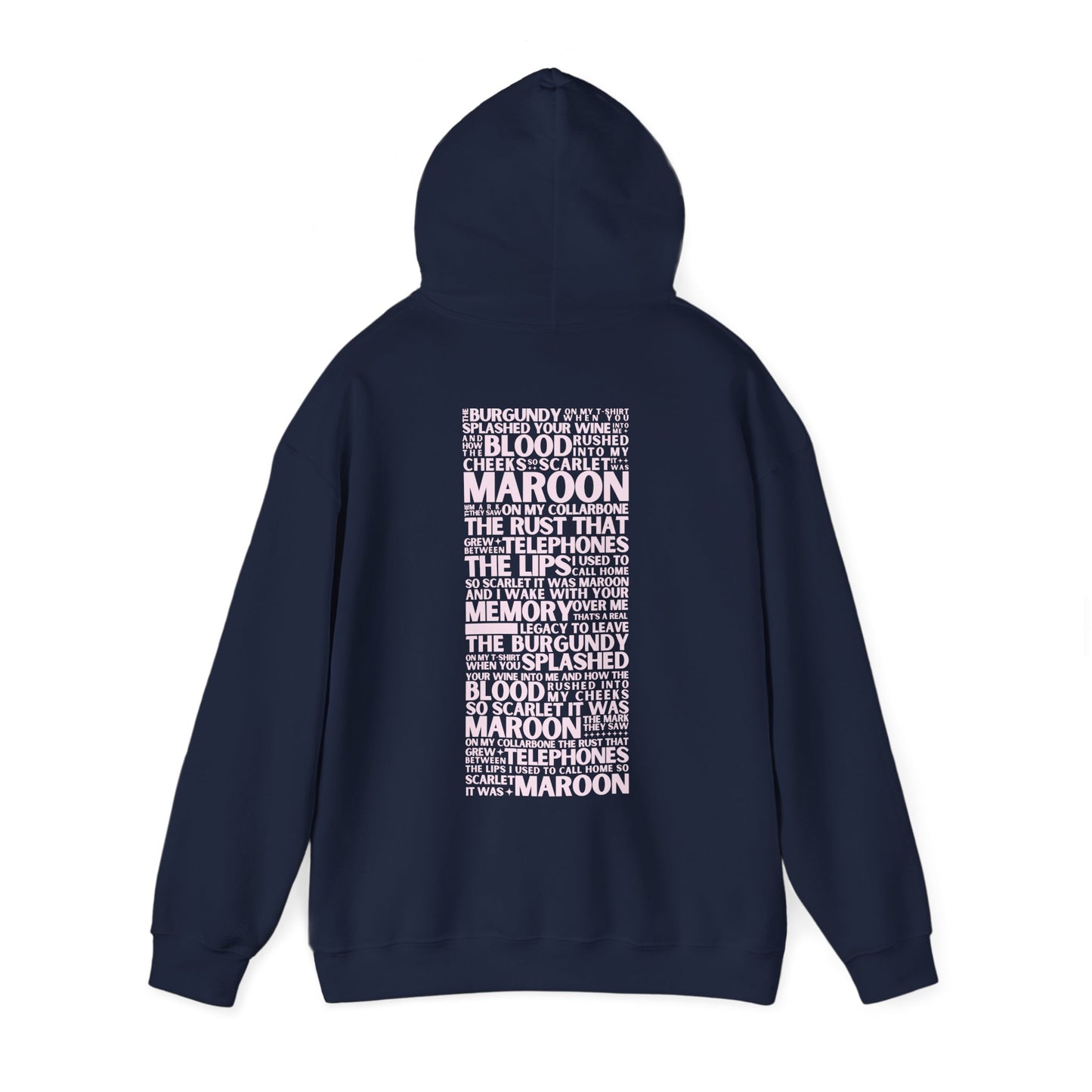 Maroon Lyrics Hoodie (clean lyrics)