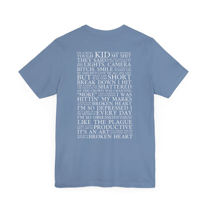 I Can Do It With A Broken Heart (Lyrics on Back) Tshirt